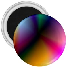 Prism Rainbow 3  Button Magnet by StuffOrSomething