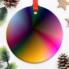 Prism Rainbow Round Ornament