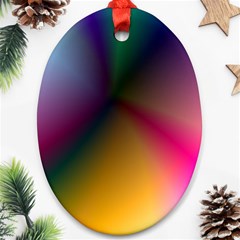 Prism Rainbow Oval Ornament