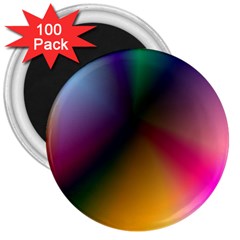 Prism Rainbow 3  Button Magnet (100 Pack)