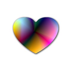 Prism Rainbow Drink Coasters (heart)