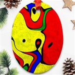 Abstract Oval Ornament Front