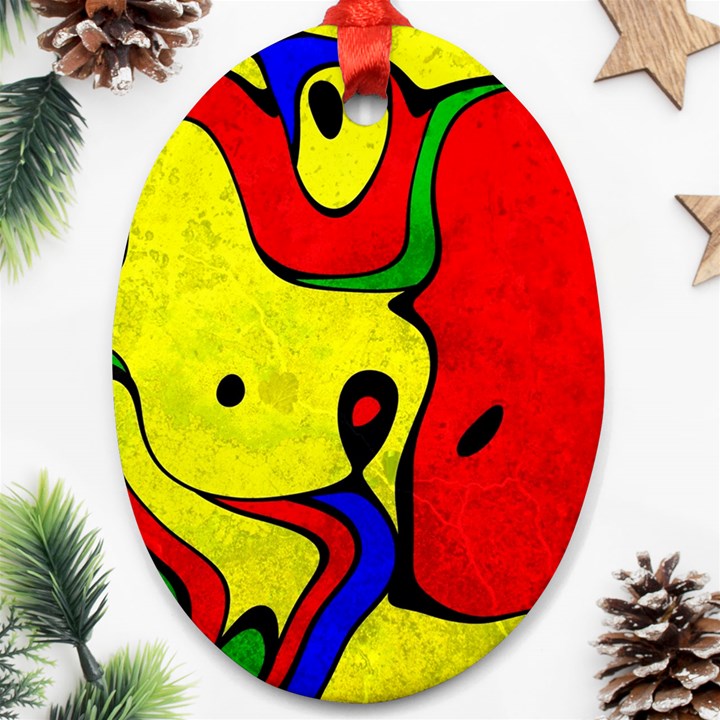 Abstract Oval Ornament