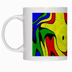 Abstract White Coffee Mug