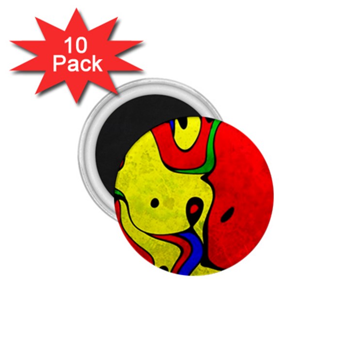 Abstract 1.75  Button Magnet (10 pack)