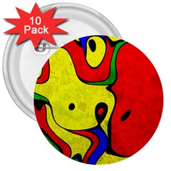 Abstract 3  Button (10 Pack) by Siebenhuehner