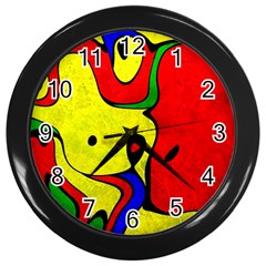 Abstract Wall Clock (black)