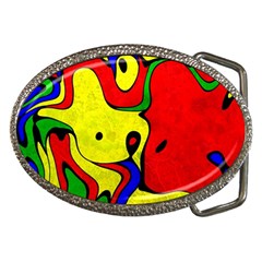 Abstract Belt Buckle (oval) by Siebenhuehner