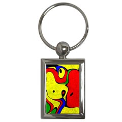 Abstract Key Chain (rectangle) by Siebenhuehner