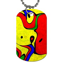 Abstract Dog Tag (one Sided) by Siebenhuehner