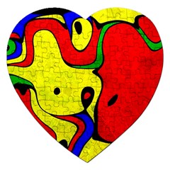 Abstract Jigsaw Puzzle (heart) by Siebenhuehner