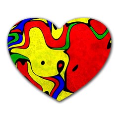 Abstract Mouse Pad (heart) by Siebenhuehner