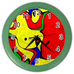 Abstract Wall Clock (color)