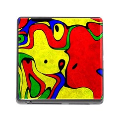 Abstract Memory Card Reader With Storage (square)