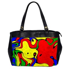 Abstract Oversize Office Handbag (two Sides)