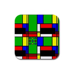 Mondrian Drink Coasters 4 Pack (square)