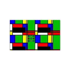 Mondrian Sticker (rectangle)