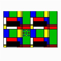 Mondrian Postcard 4 x 6  (10 Pack) by Siebenhuehner