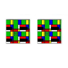 Mondrian Cufflinks (square) by Siebenhuehner