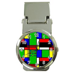 Mondrian Money Clip With Watch