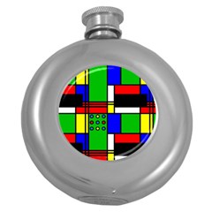 Mondrian Hip Flask (round) by Siebenhuehner