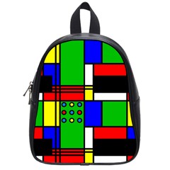 Mondrian School Bag (small) by Siebenhuehner