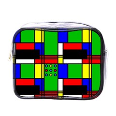 Mondrian Mini Travel Toiletry Bag (one Side) by Siebenhuehner