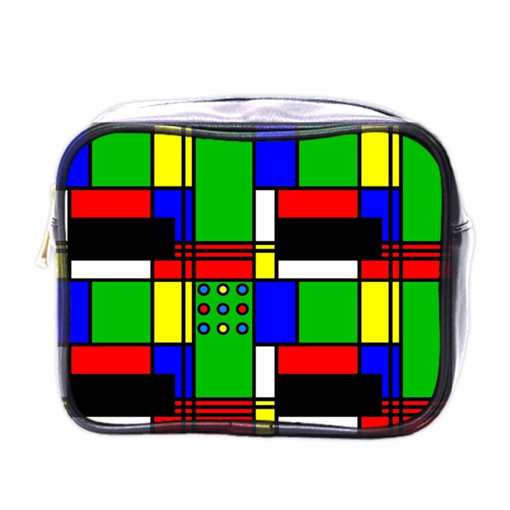 Mondrian Mini Travel Toiletry Bag (One Side)