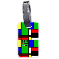 Mondrian Luggage Tag (two Sides)