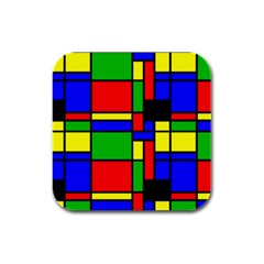 Mondrian Drink Coasters 4 Pack (square) by Siebenhuehner