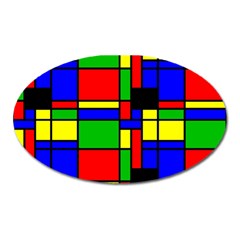 Mondrian Magnet (oval)