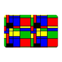 Mondrian Magnet (rectangular) by Siebenhuehner