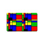 Mondrian Magnet (Name Card) Front