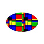 Mondrian Sticker 100 Pack (Oval) Front