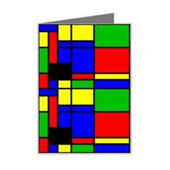 Mondrian Mini Greeting Card by Siebenhuehner