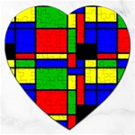 Mondrian Jigsaw Puzzle (Heart) Front