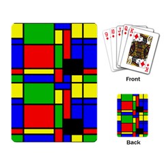 Mondrian Playing Cards Single Design by Siebenhuehner