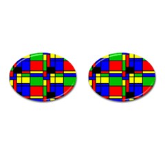 Mondrian Cufflinks (oval) by Siebenhuehner