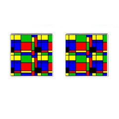 Mondrian Cufflinks (square) by Siebenhuehner