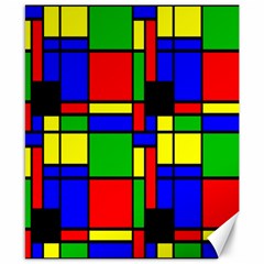 Mondrian Canvas 8  X 10  (unframed) by Siebenhuehner