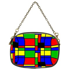 Mondrian Chain Purse (two Sided) 