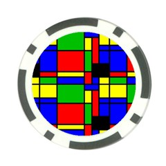 Mondrian Poker Chip (10 Pack)