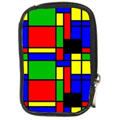 Mondrian Compact Camera Leather Case by Siebenhuehner