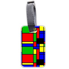 Mondrian Luggage Tag (two Sides) by Siebenhuehner