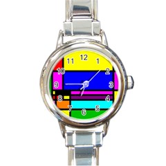 Mondrian Round Italian Charm Watch