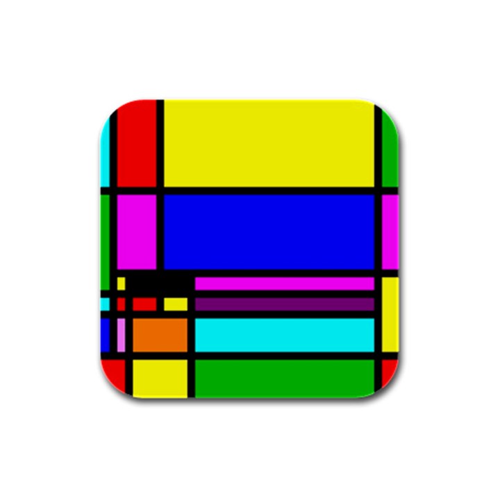 Mondrian Drink Coasters 4 Pack (Square)