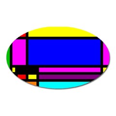 Mondrian Magnet (Oval)