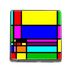 Mondrian Memory Card Reader With Storage (square) by Siebenhuehner