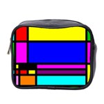 Mondrian Mini Travel Toiletry Bag (Two Sides) Front