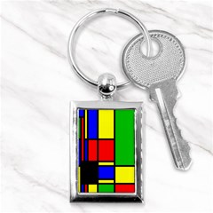 Mondrian Key Chain (rectangle) by Siebenhuehner